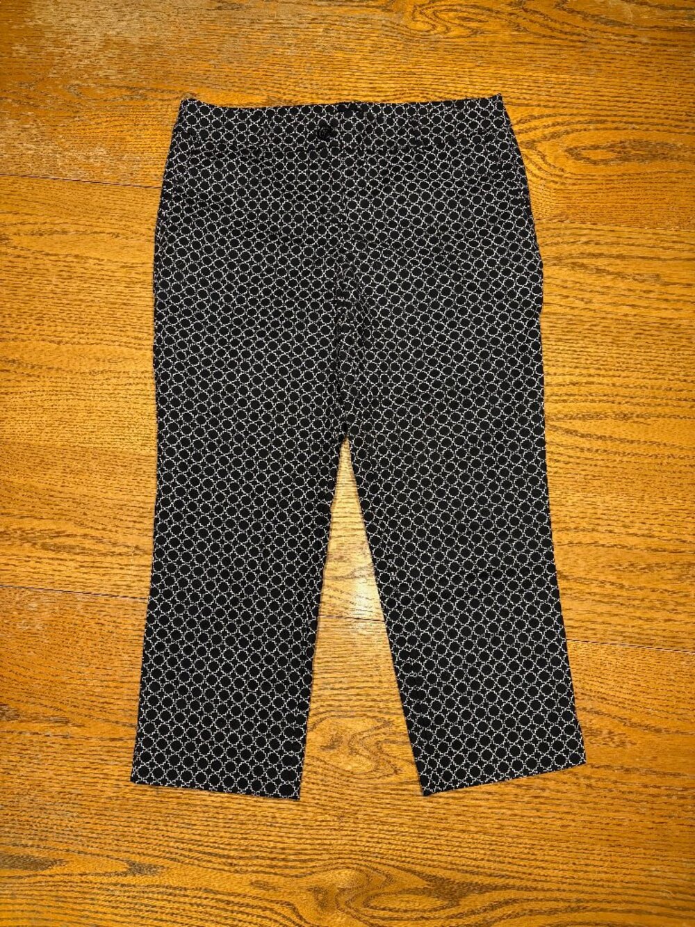 Black Geometric Capris - Hilary Radley